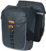 Dubbele fietstas MIK Basil Miles Tarpaulin - 34 Liter - Zwart / Oranje