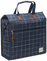Enkele fietstas New Looxs Lilly - 18 liter - check blue