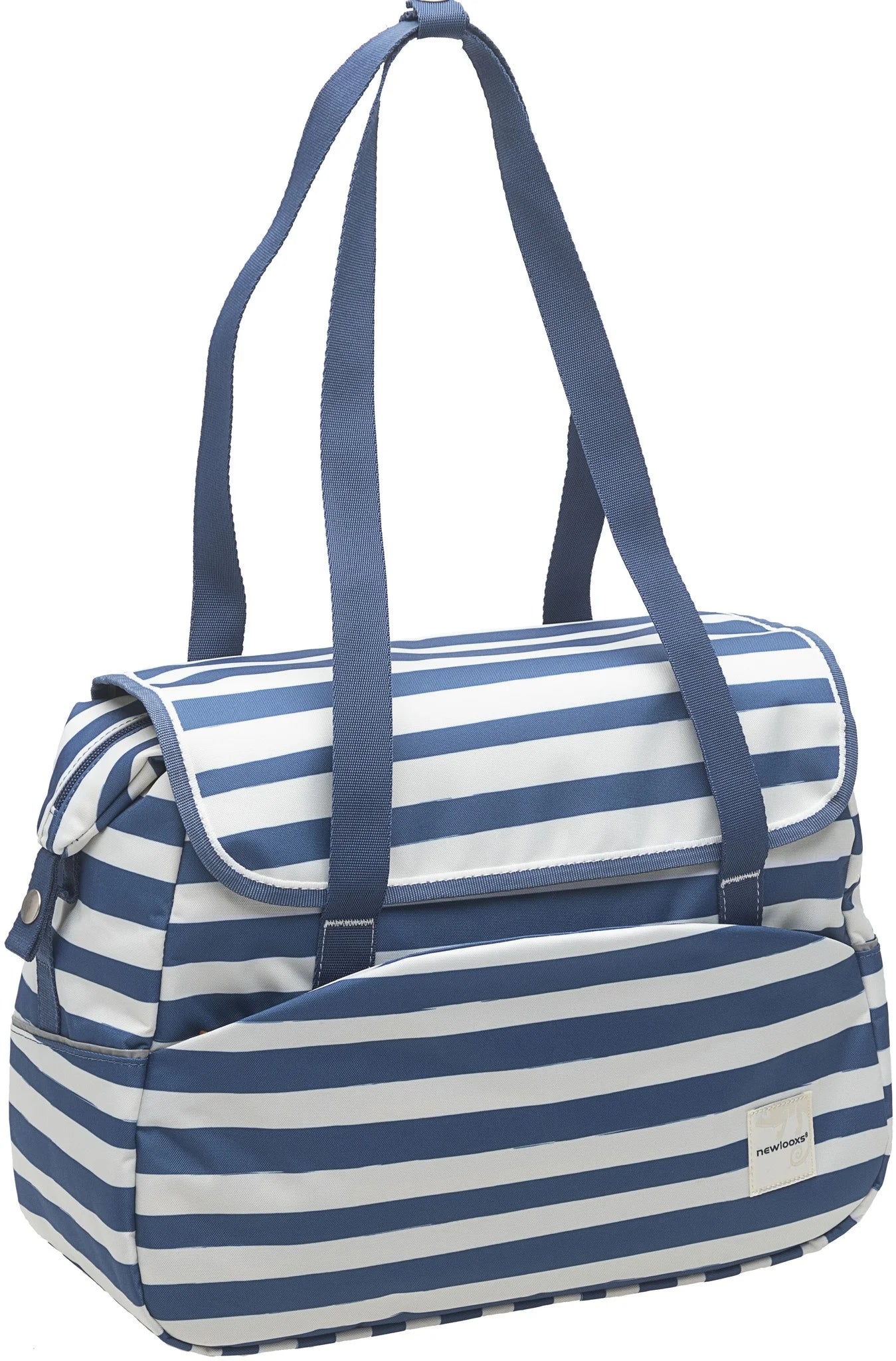 Enkele fietstas / schoudertas New Looxs Tosca - 16 liter - blue stripe