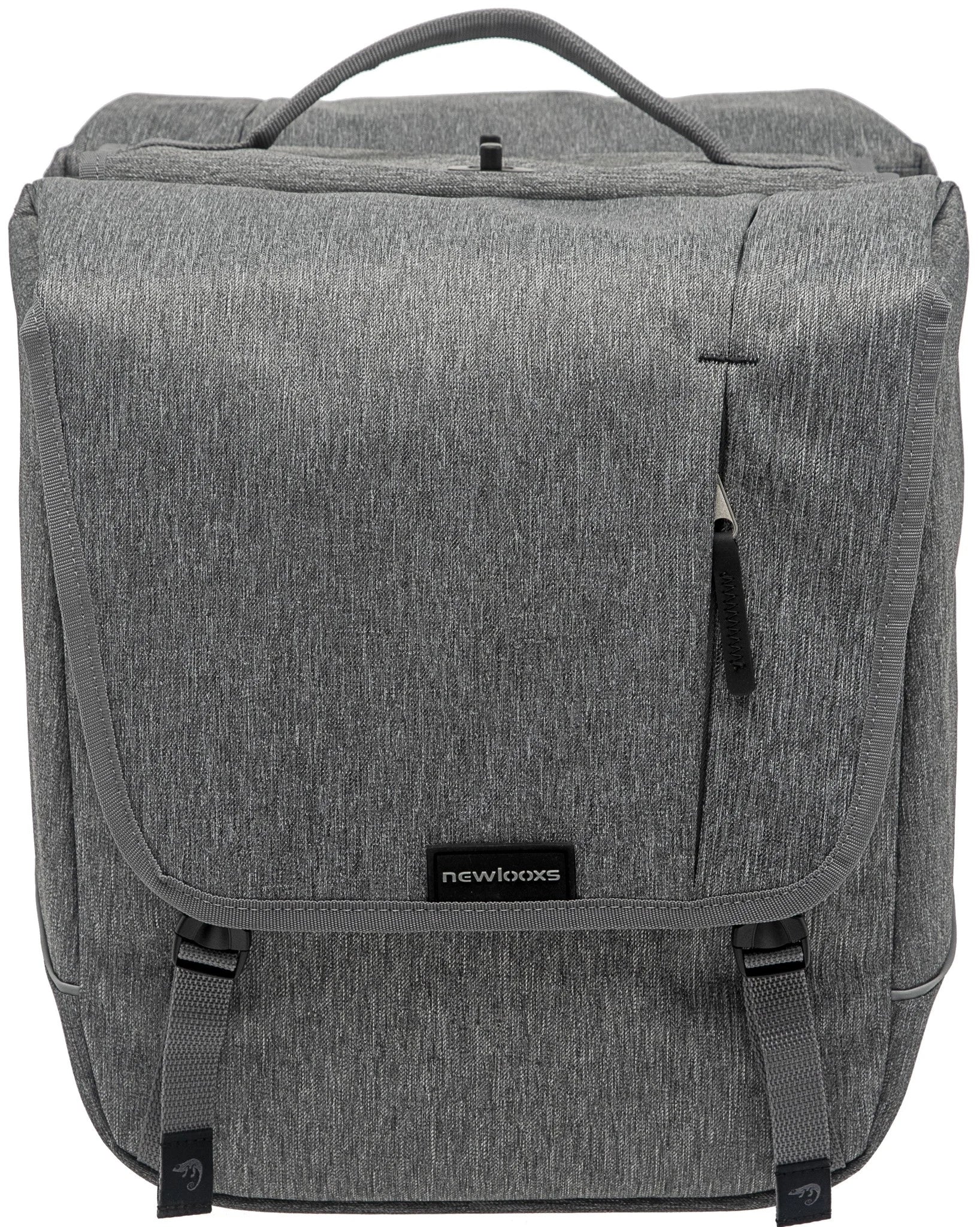 Dubbele fietstas New Looxs Nova Double afneembaar - 32 liter - grijs