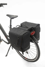 Dubbele fietstas New Looxs Nova Double Racktime - 32 liter - zwart