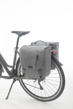 Dubbele fietstas New Looxs Nova Double Racktime - 32 liter - grijs