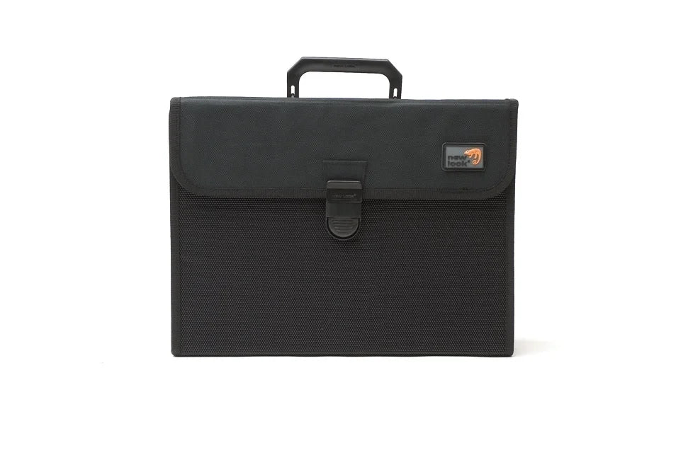 Enkele fietstas New Looxs Pannier 1 lock metalen haken - zwart