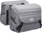 Dubbele Fietstas New Looxs Mondi Joy Double - Quilted Grey - 38Ltr