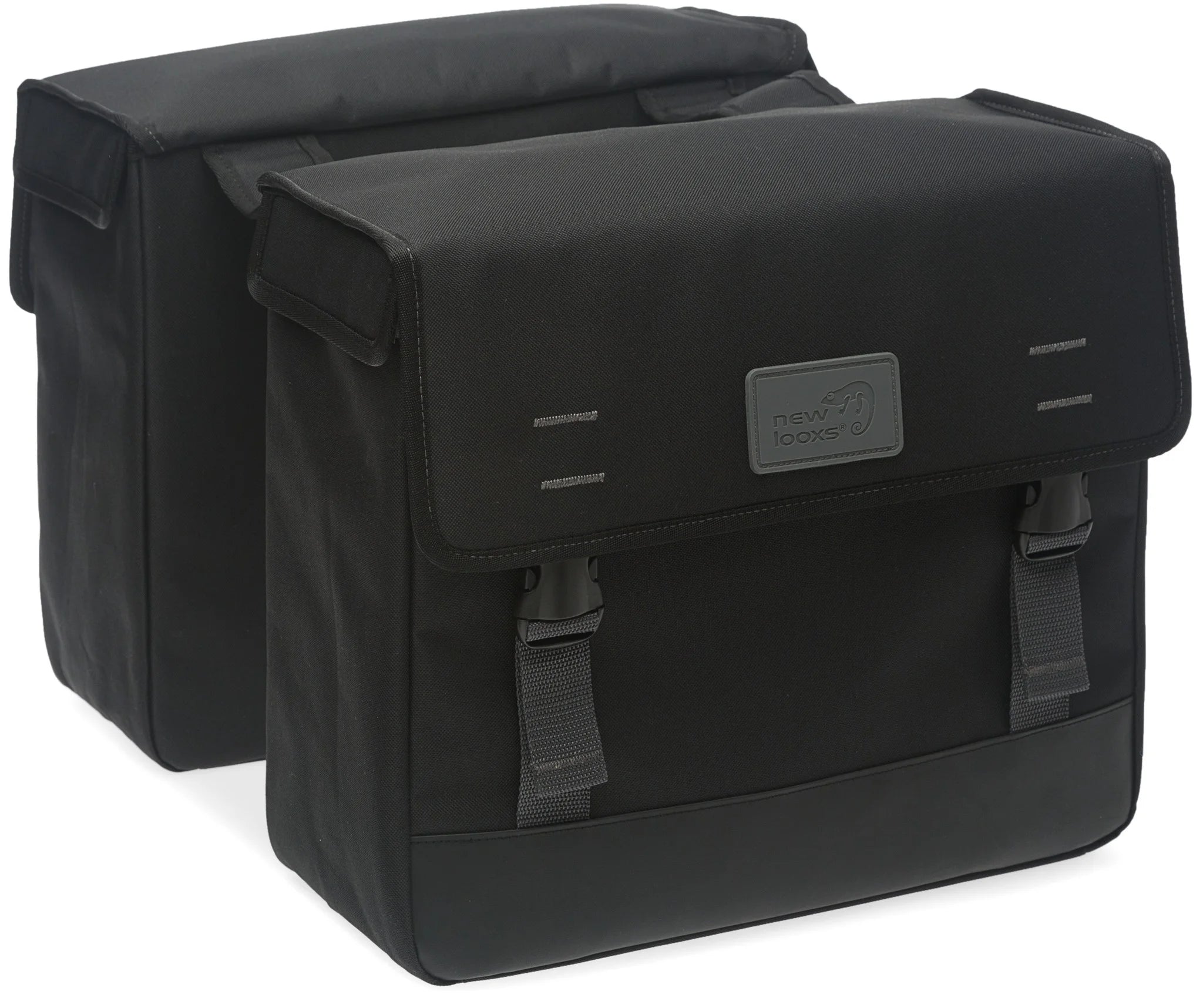 Dubbele fietstas New Looxs Origin Double - Black - 39 ltr.