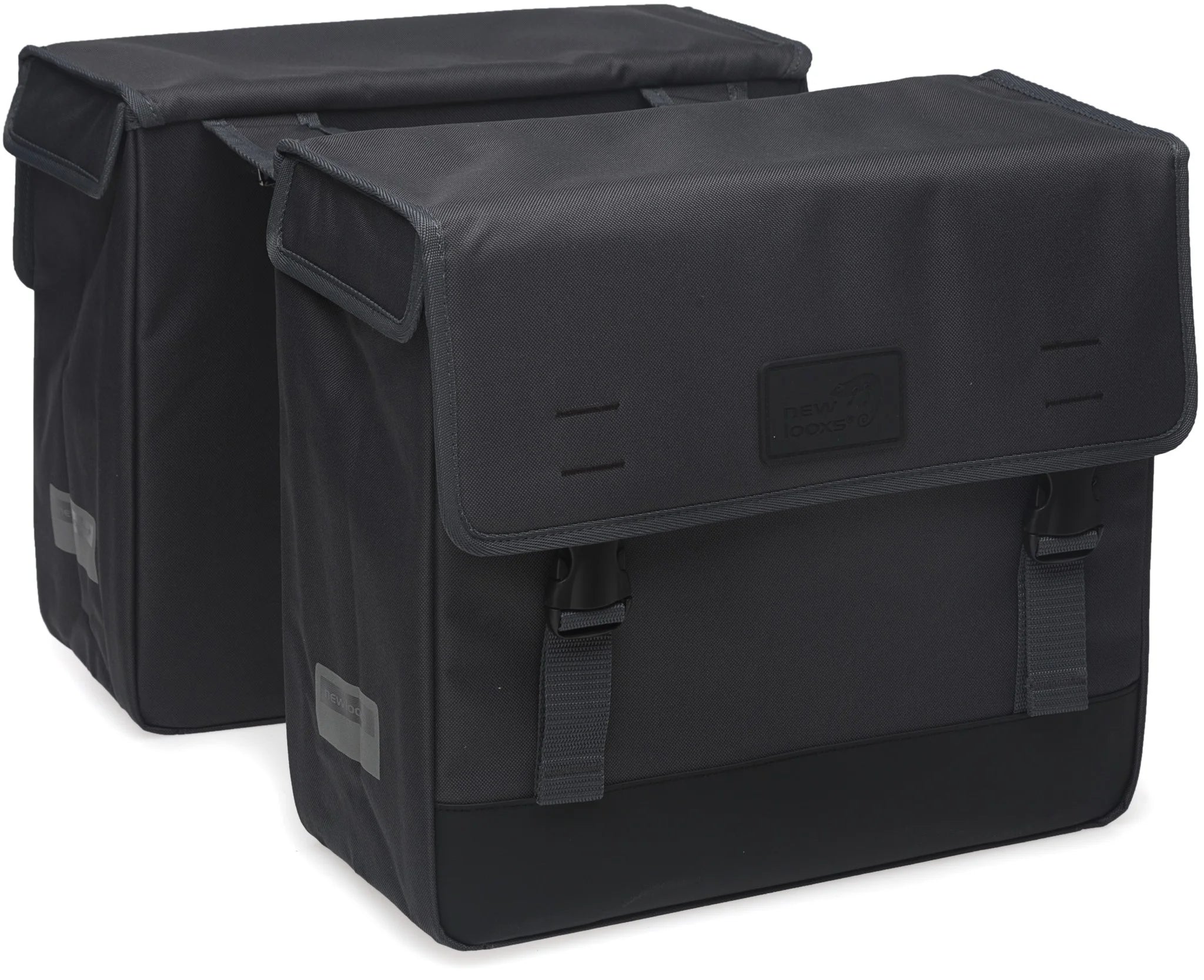 Dubbele fietstas New Looxs Origin Double Grey - 39 liter