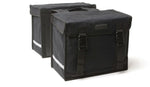 Dubbele fietstas New Looxs Canvasbag Camping - zwart - 66 liter