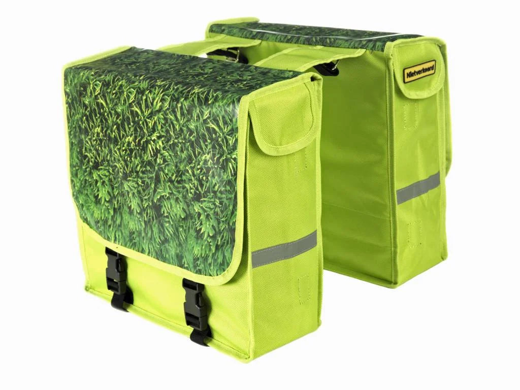 Nietverkeerd Dubbele Fietstas Bisonyl - Groen - Grass