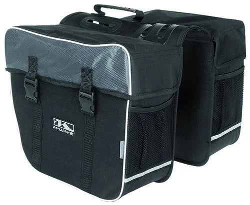 Dubbele Fietstas M-Wave Amsterdam - Zwart (30-liter)