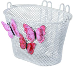Kinderfietsmand Basil Jasmin Butterfly - Wit