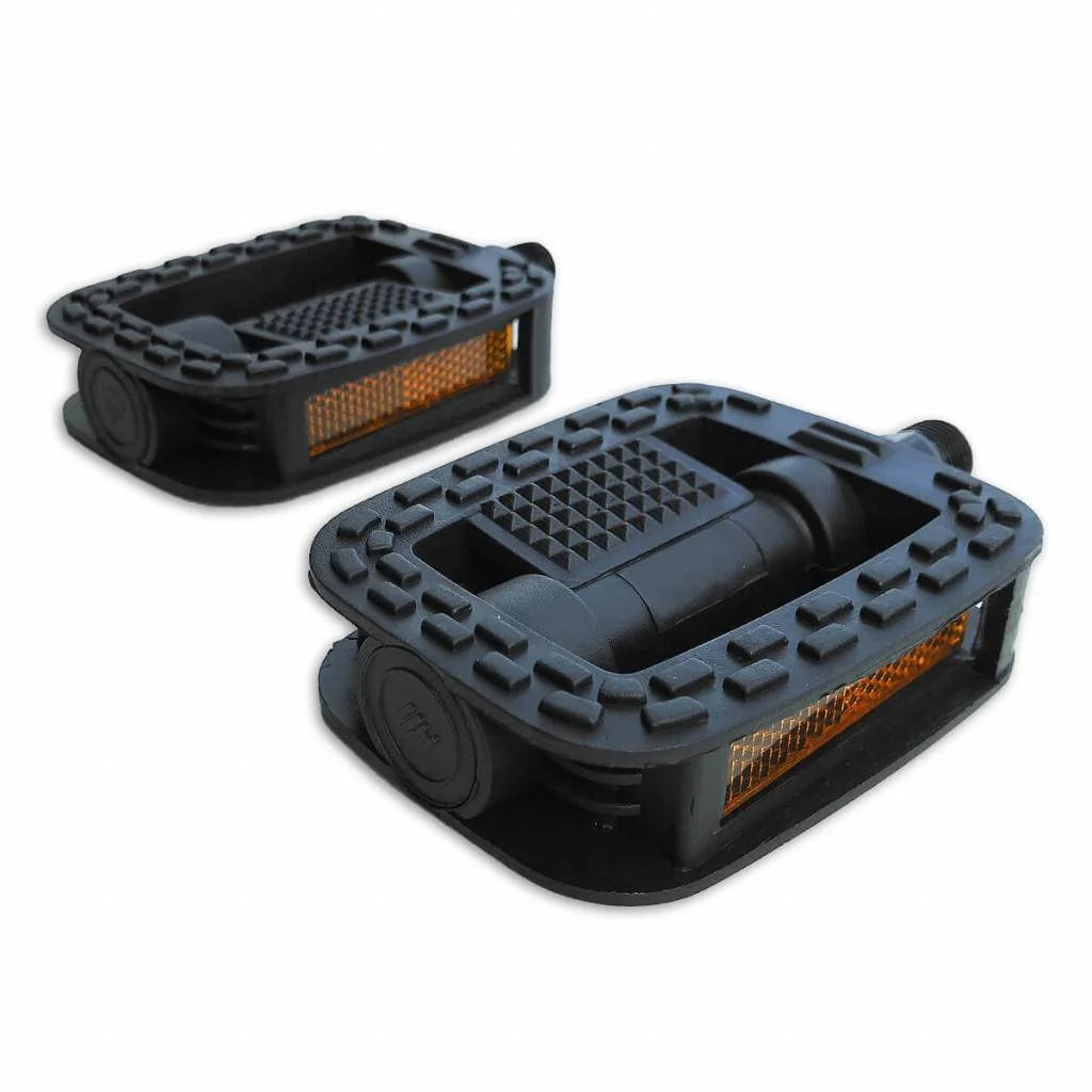 Zwarte fietspedalen - Trappers - Extra grip - Anti-slip - Inclusief Zwarte fietspedalen - Trappers - Extra grip - Anti-slip - Inclusief