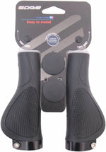 Edge ErgoCity Plus handlebar grip set with lockring - 136/136mm - black