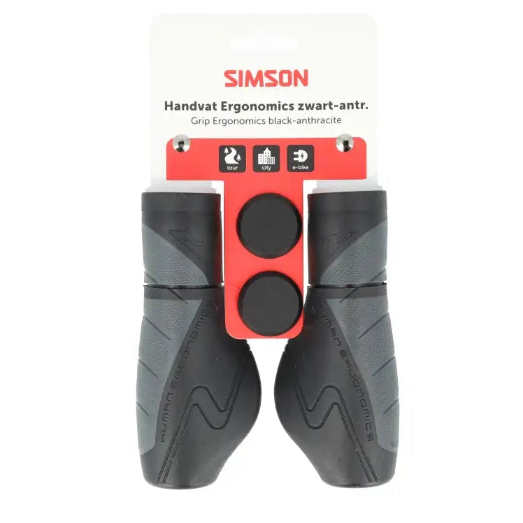 Simson Handvatten Ergonomisch - zwart/antraciet
