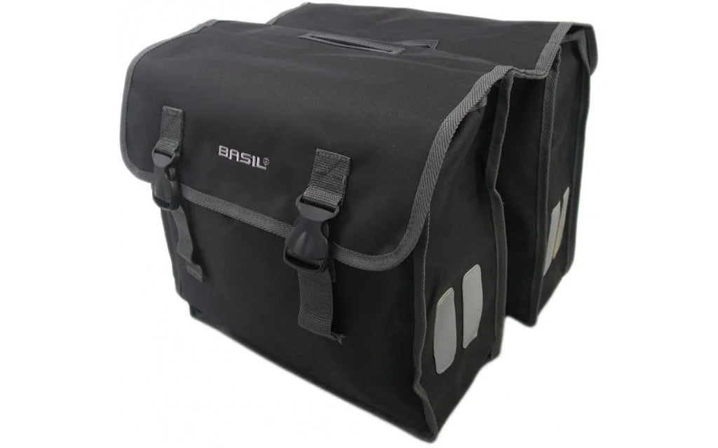 Dubbele fietstas Basil Mara XL 35 liter - Zwart