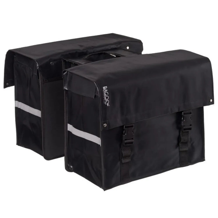 Bagoo dubbele fietstas Bisonyl zwart inhoud 58L.webp