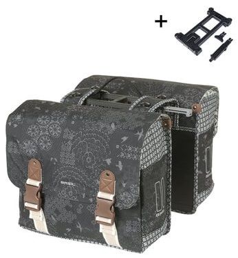 Dubbele Fietstas Basil Bohème MIK - 35 liter - Charcoal