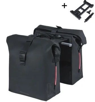 Basil SoHo Nordlicht MIK double pannier - 41 liters - pastel black