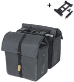 Basil Urban Dry MIK 50-liter double pannier - charcoal melee