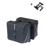 Dubbele fietstas Basil Forte 35 liter - zwart