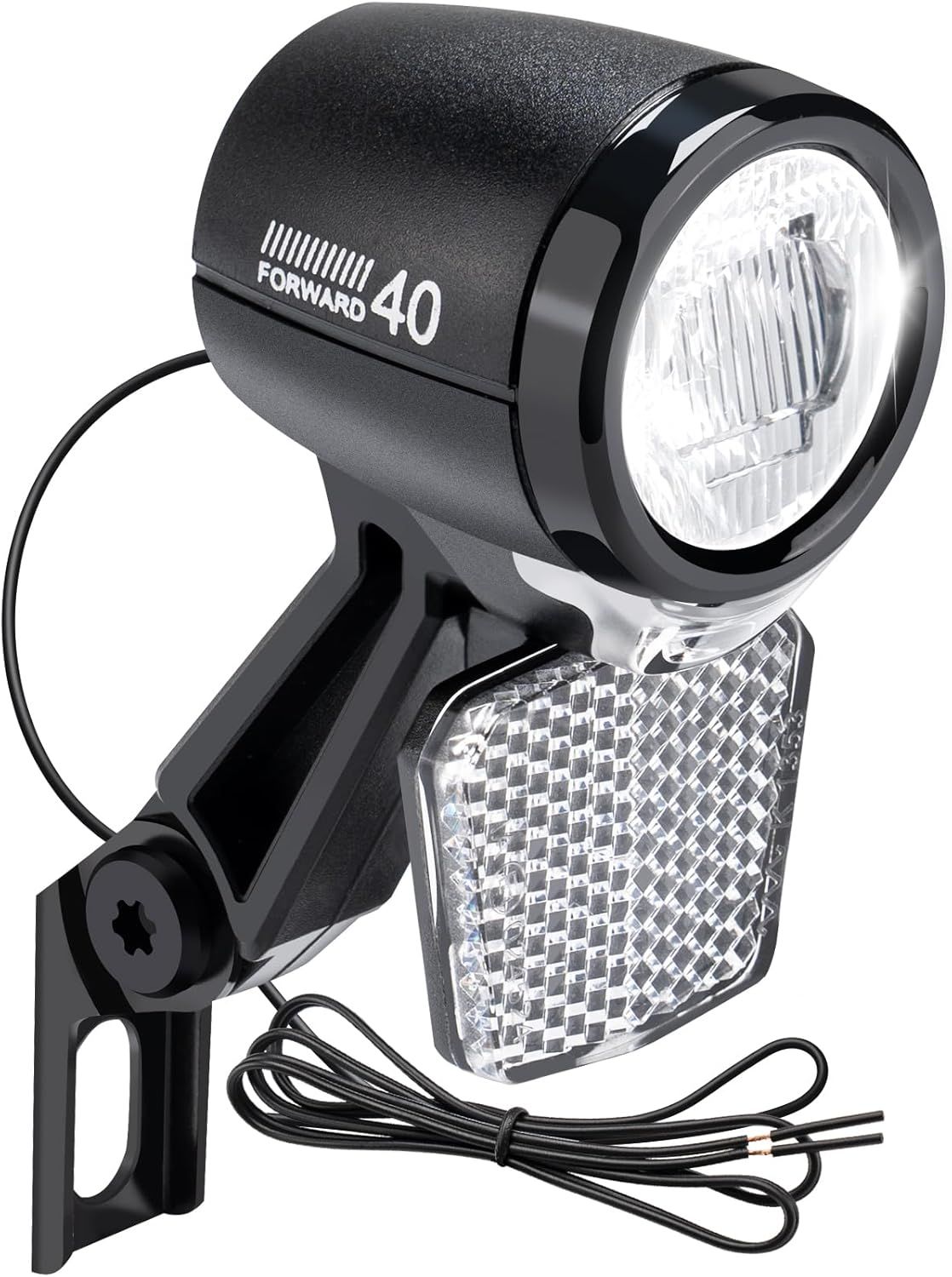 Headlight Edge Urban 1-Led 30-Lux - 6V-48V - E bike