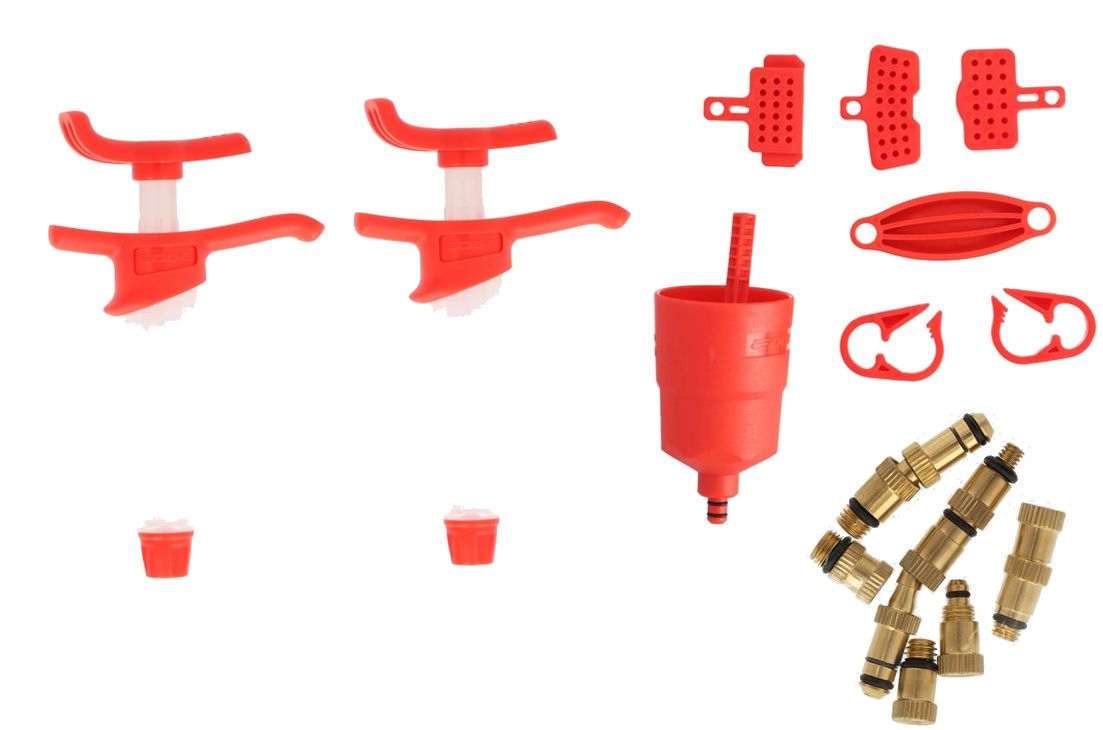 Ontluchtingsset Schijfrem Luxe - met metalen Adapterset