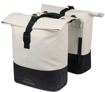 Dubbele fietstas Basil Cove MIK 28-32L - Wit / Zwart