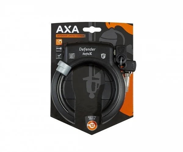 Ringslot AXA Defender Limited Edition - Mat Zwart + Reflex