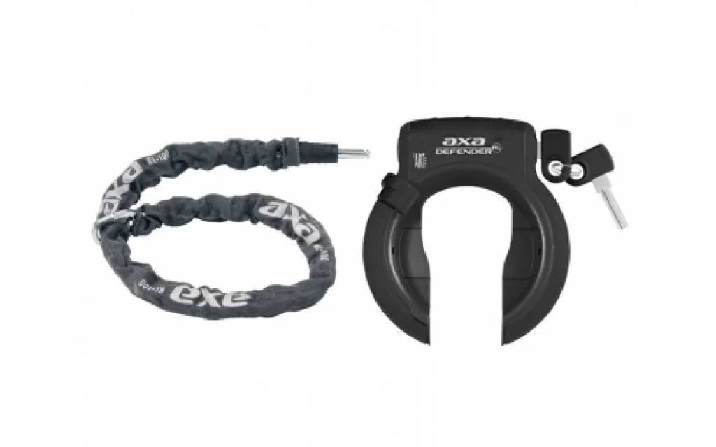 Duo Deal AXA Defender Ring Lock + RLC100 Insert Chain Black