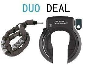 Duo Deal AXA Defender Ring Lock + RLC 140 insert chain