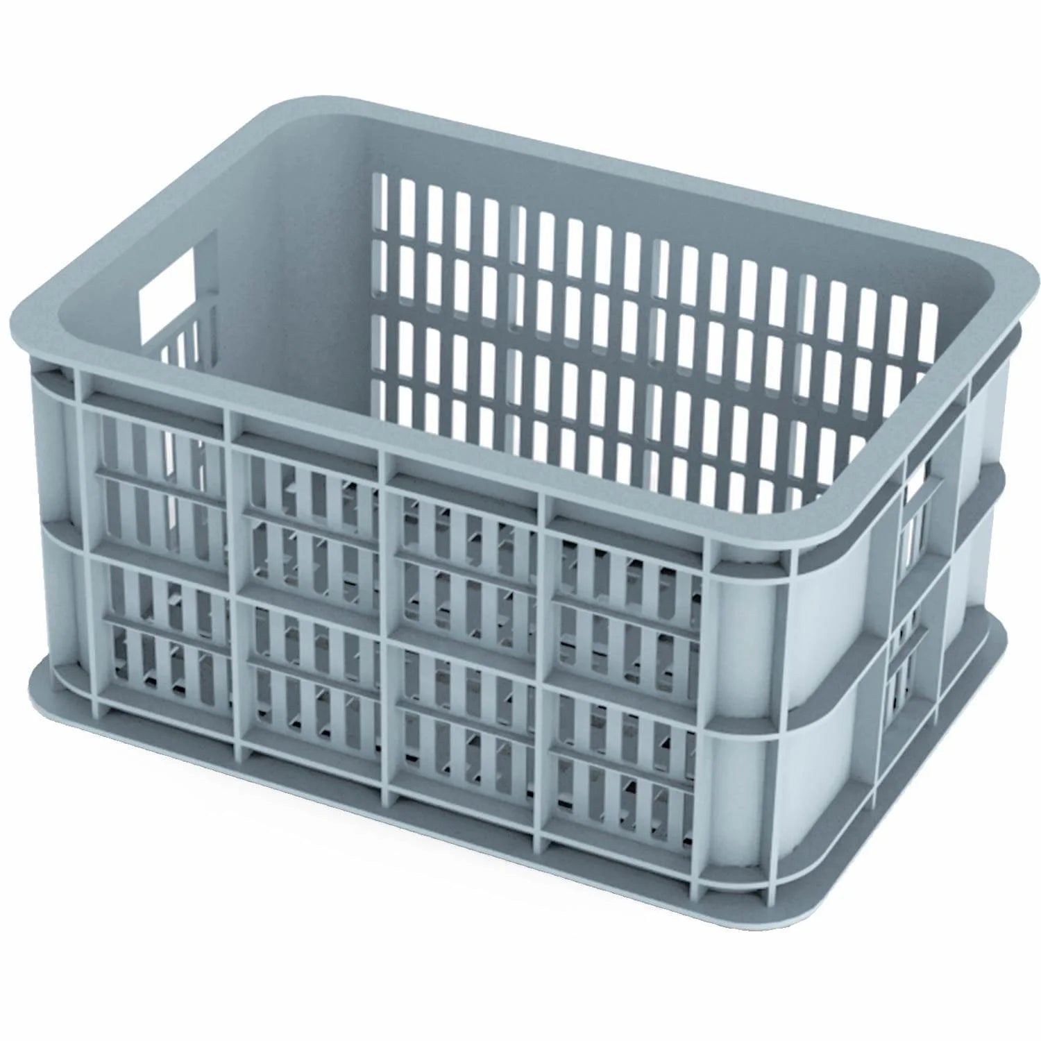 Bicycle crate Basil Crate Small 25 Liters - Silver Cloud