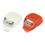 Siliconen LED Fietsverlichting Set Rood en Wit - Incl. batterijen