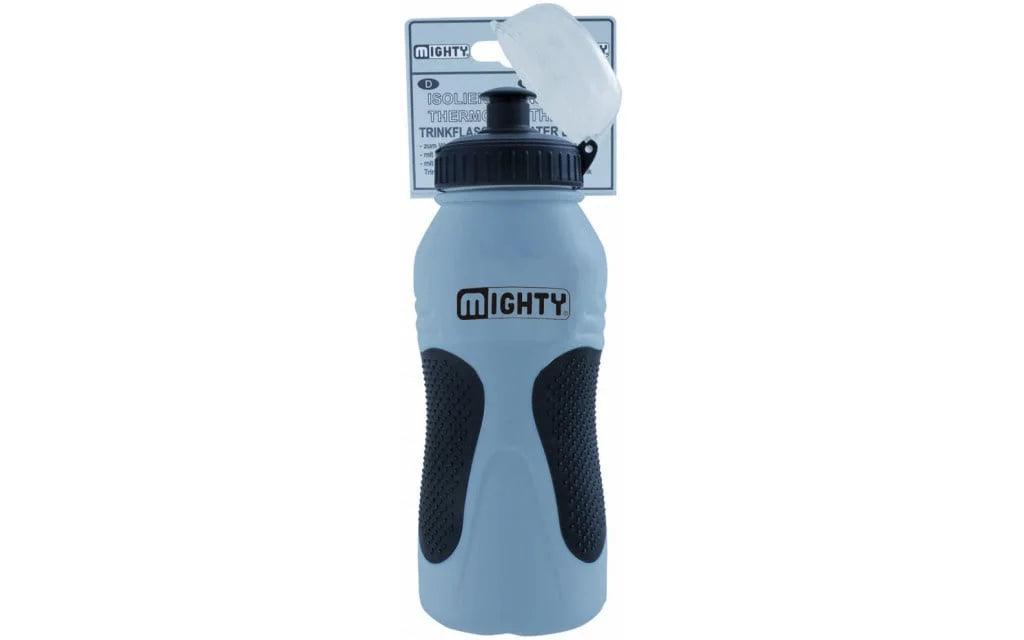 600cc Silver Water Bottle with Anti-Slip