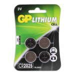 Cr2025 Lithium Button Cell Batteries 3V 4hp