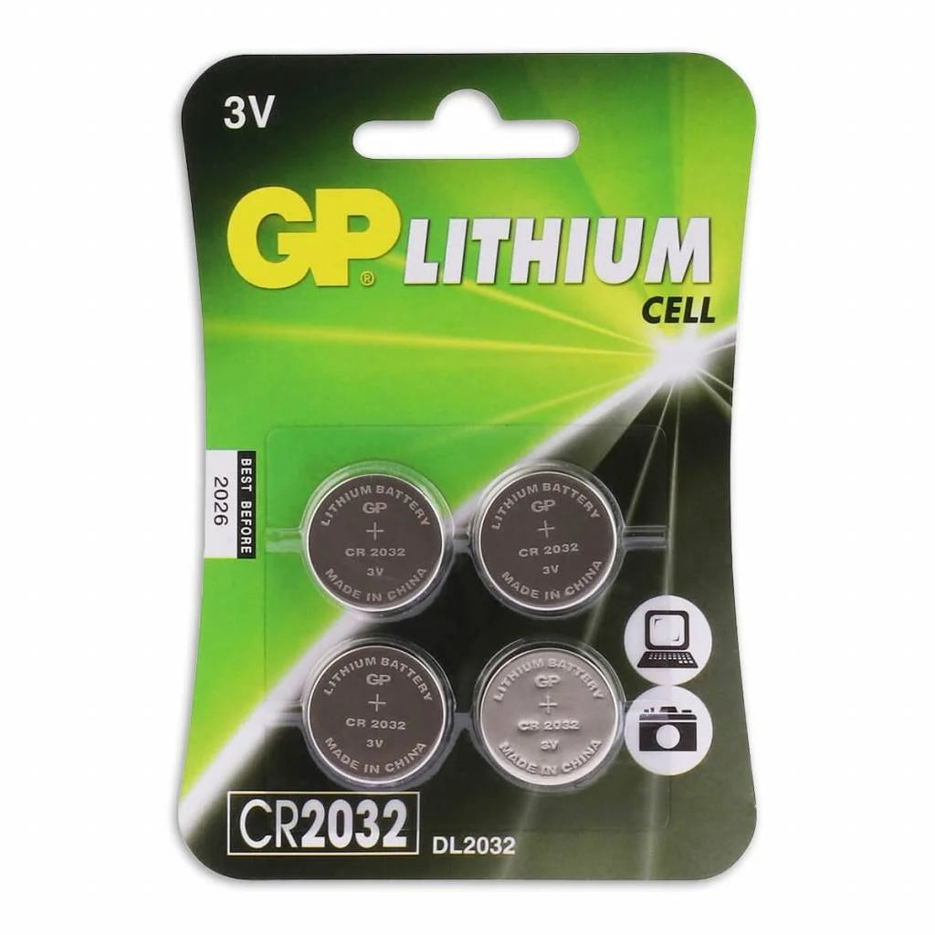 CR2032 Lithium Button Cell Batteries 3V 4hp