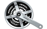 Crankstel Shimano FC-TY501 6/7/8 speed 170mm 48x38x28T met kettingscherm - zilver