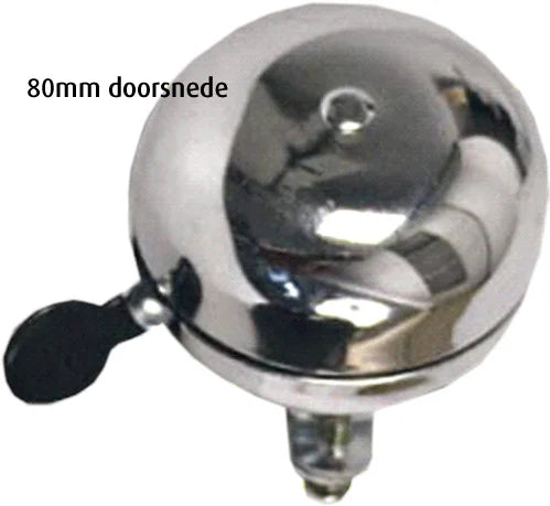 Bicycle bell Ding Dong 80mm - Chrome