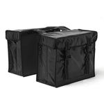 Dubbele fietstas New Looxs Bisonyl Double - zwart - 46 liter