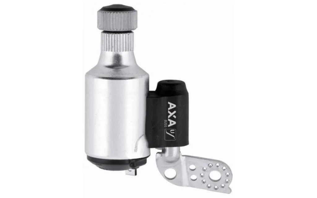 Dynamo AXA 8201 links met stalen loopwiel - Zilver