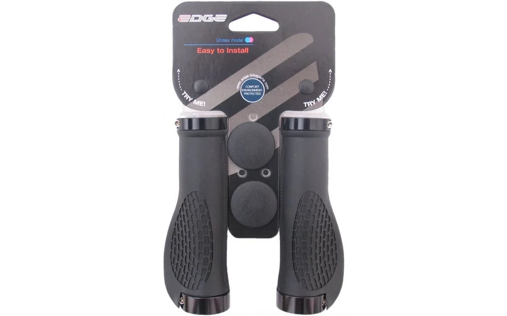 Edge Ergo City Handlebar Set - 130mm - Double Lockring - Black