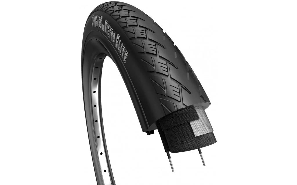 Buitenband Edge Metro Elite Tour 28x1-1/2" (40-635) - Zwart met Reflectie