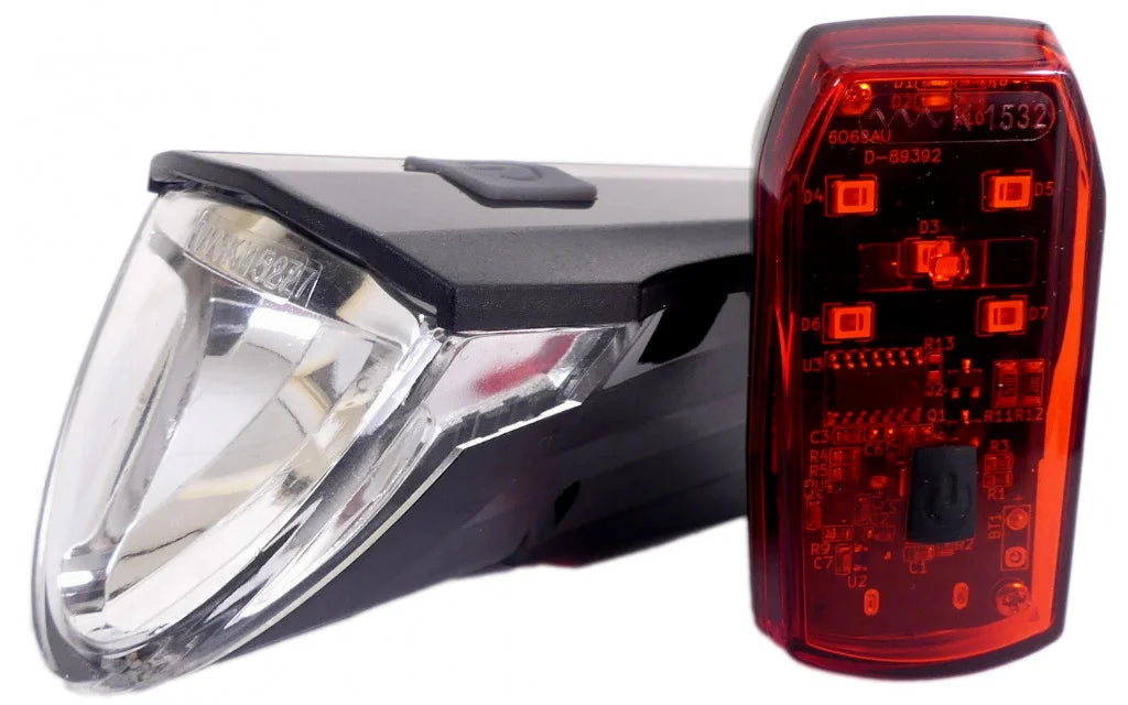 Verlichtingsset Edge Razor 60 Lux - USB (incl. remlichtfunctie)