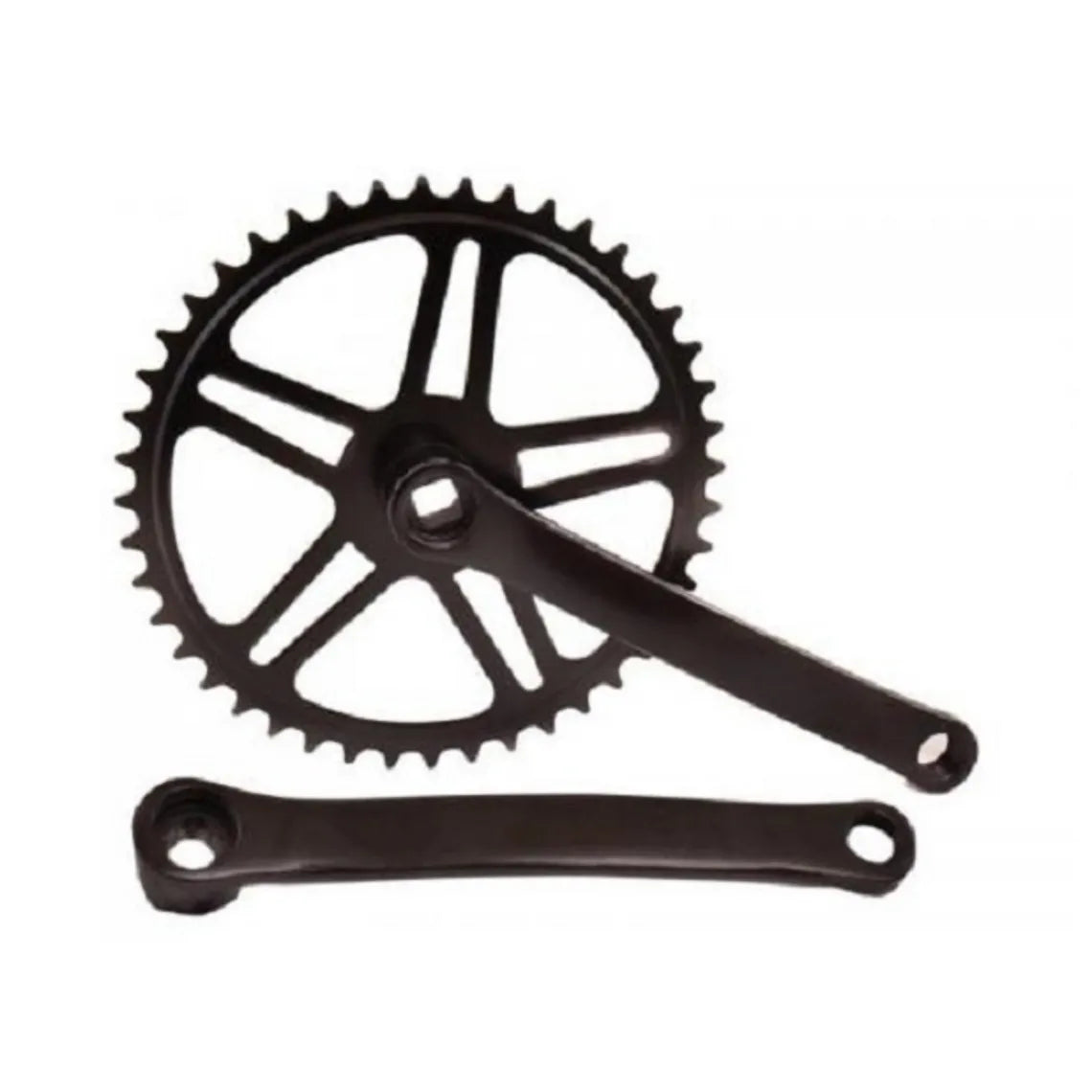 Crankstel Falkx Black Steal - 44T - Zwart
