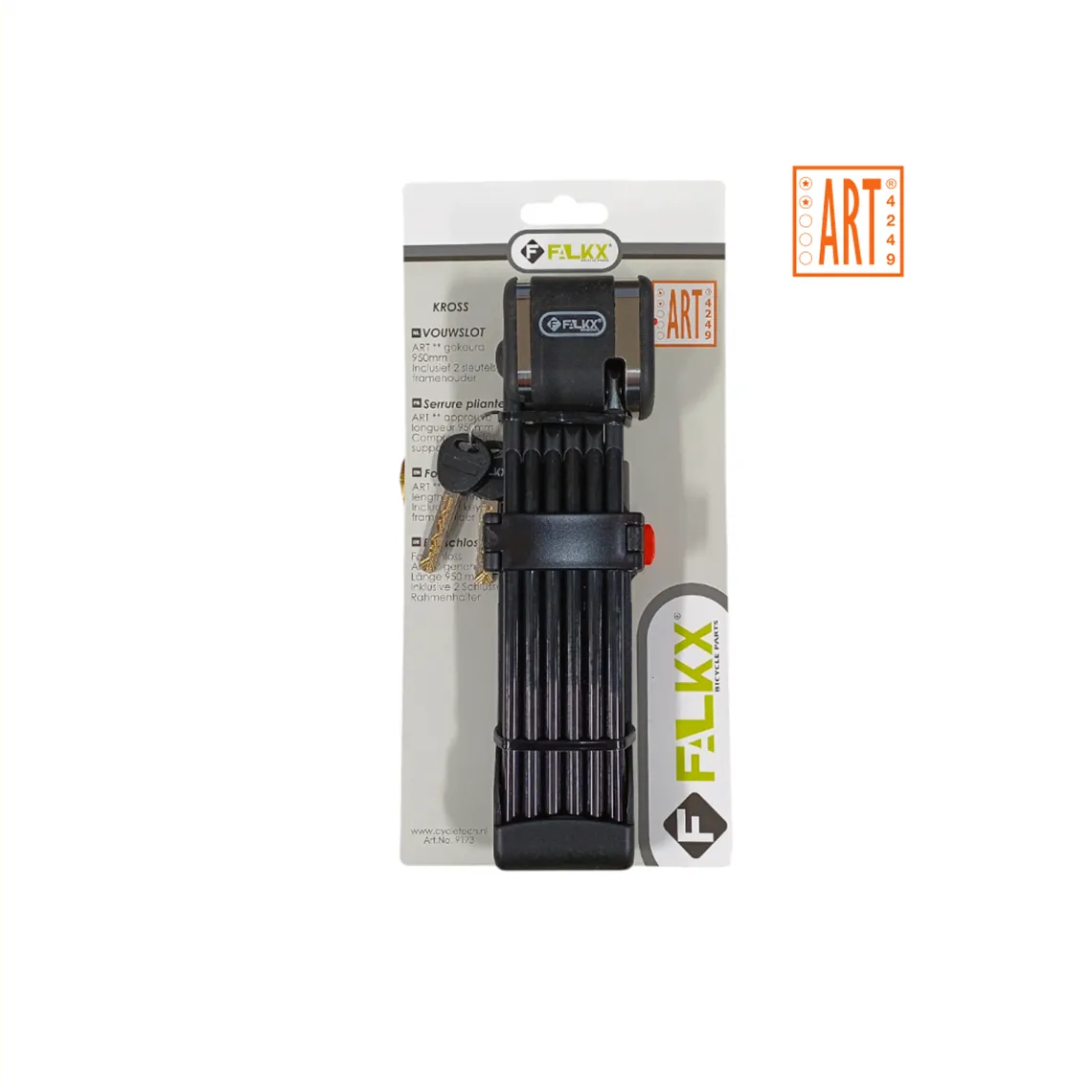 Falkx Kross 95cm folding lock - Black - ART2