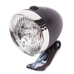 Benson Koplamp Retro 3 LED - Zwart | Chroom