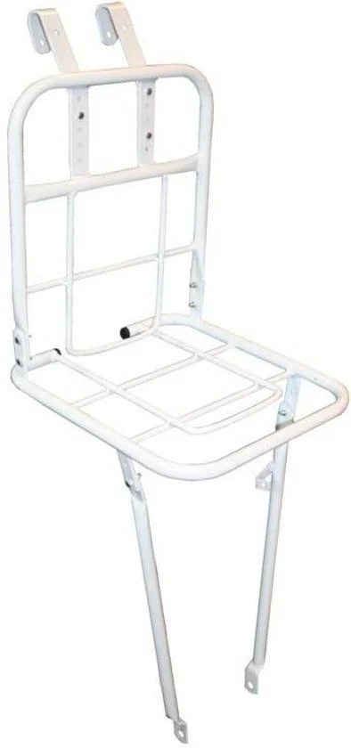 Fietsvoordrager met steun - 28" - Wit