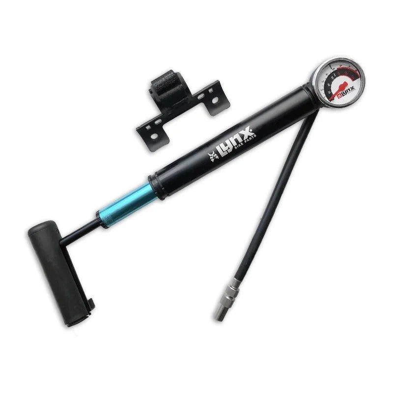 Lynx Mini Bicycle Pump - with Pressure Gauge
