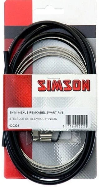 Simson Brake Cable Set Shimano Nexus Roller Brake Black