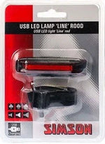Simson USB LED lamp ''Line'' 20 LEDs 3 Lux - red