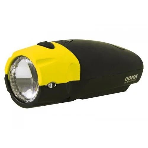 Spanninga Battery Headlight Handlebar Mount Goma LED - Yellow